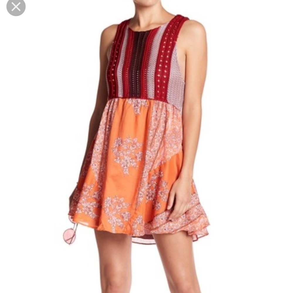 NWT free people Boho Chic Mini Dress